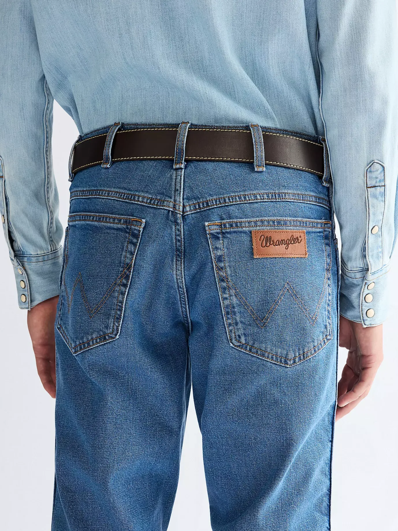 Basic Metal Loop Leather Belt