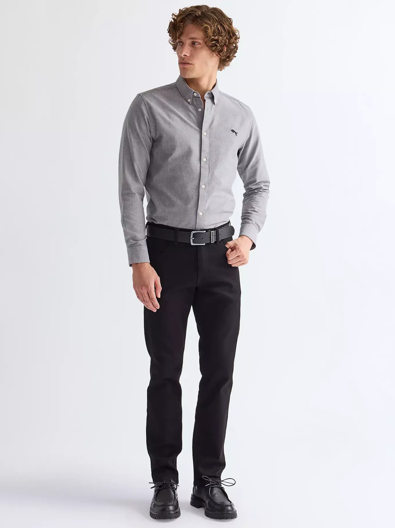 Basic Metal Loop Leather Belt