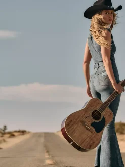 Lainey Wilson x Wrangler Denim Catsuit