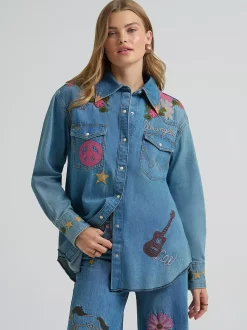 Lainey Wilson x Wrangler Embroidered Shirt