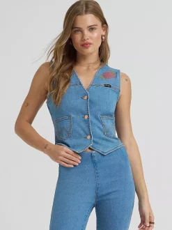 Lainey Wilson x Wrangler Embroidered Vest