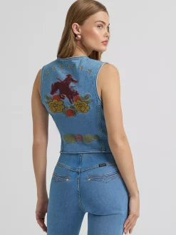 Lainey Wilson x Wrangler Embroidered Vest