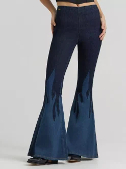 Lainey Wilson x Wrangler Flame Pull On Flare Jean