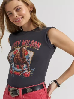 Lainey Wilson x Wrangler Horse Cards Tee