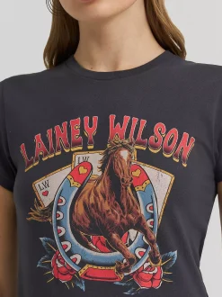 Lainey Wilson x Wrangler Horse Cards Tee