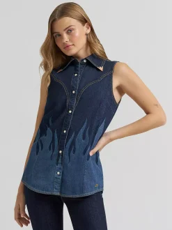 Lainey Wilson x Wrangler Sleeveless Shirt