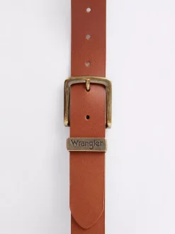 Metal Loop Leather Belt