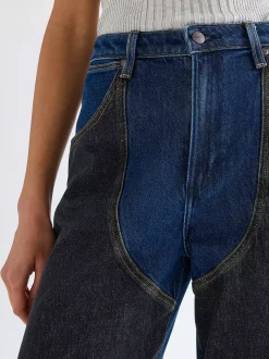 Patched Chap Barrel Jean