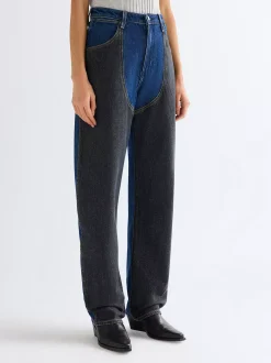 Patched Chap Barrel Jean