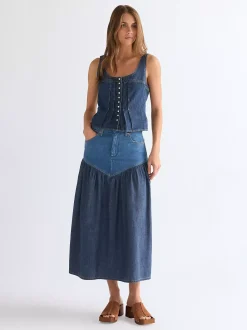Regular Basque Waist Skirt