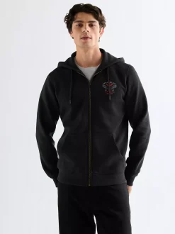 Regular Graphic Zip Hoodie