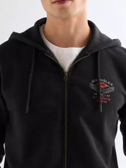Regular Graphic Zip Hoodie