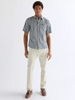 Regular Short Sleeve Chambray Shirt
