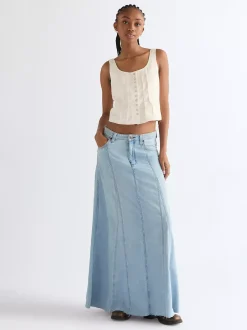 Relaxed Radiating Lightweight Maxi Skirt