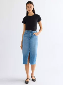 Slim Pencil Lightweight Skirt
