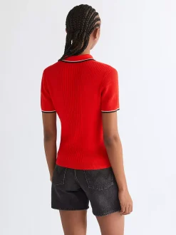 Slim Quarter Zip Polo